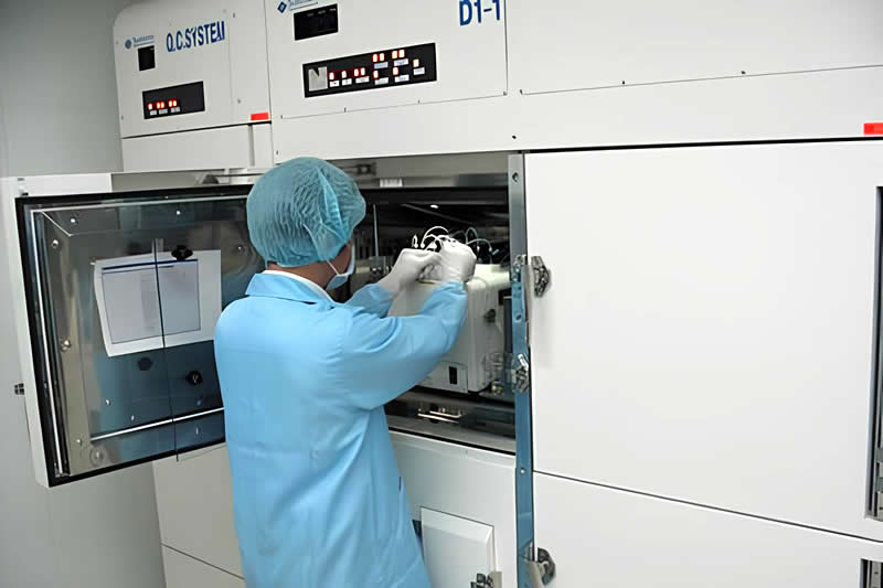 FDG自動合成装置ので作業